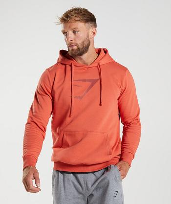 Gymshark Sharkhead Infill Hoodie Herr Röda | SE 3569ZUT